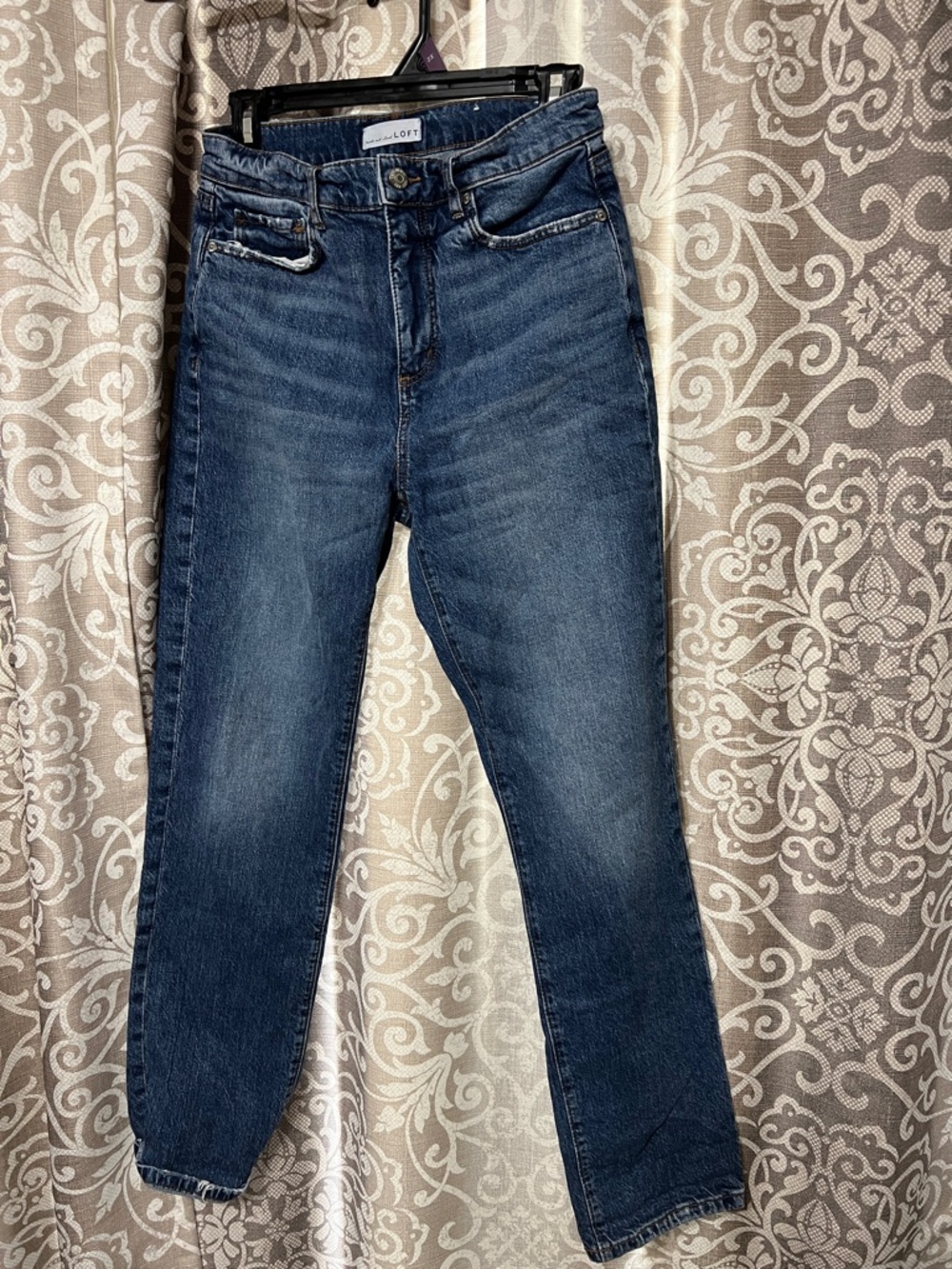 LOFT Boyfriend Jeans in Dark Blue